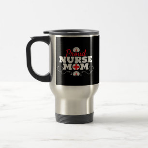 Mug De Voyage Maman infirmière fière