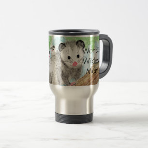 Mug De Voyage Maman la plus folle du monde ! Opossum et bébés