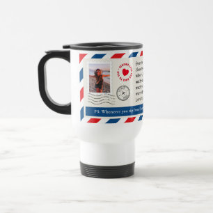 Mug De Voyage Maman Lettre manuscrite Photo Collage Hug