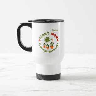 Mug De Voyage Maman plante Planter Avec Amour Personnalisé