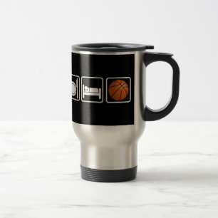 Mug De Voyage Mangez, dormez, basket-ball