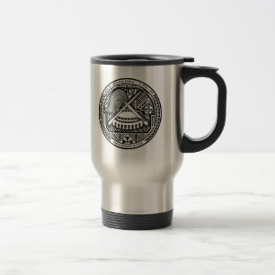Mug De Voyage Manteau des Samoa américaines de détail de bras