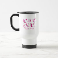 Marcher par la foi Christian Living Pink Simple
