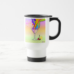 MUG DE VOYAGE MARTINI STYLE POP ART DES ANNÉES 60