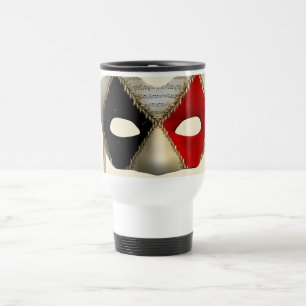 Mug De Voyage Masque de Mascarade Élégant pour Soirée de Carnava
