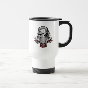 Mug De Voyage Masque du peloton Deadshot de suicide et art de