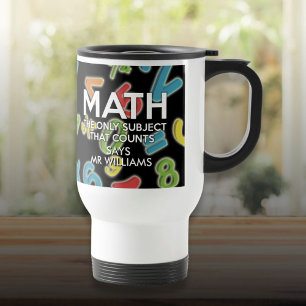 Mug De Voyage Math personnalisé le seul sujet qui compte