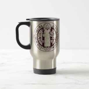 Mug De Voyage Médaille Symbole d'Art Minimaliste Saint Benoît
