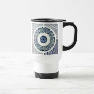 Mug De Voyage Médaillon Chinois : Chinoiserie Bleu Indigo