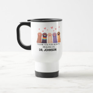 Mug De Voyage Médecin Animalier Personnalisé   Bonne Fête des Mé