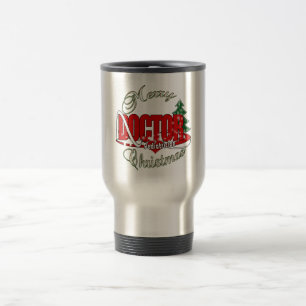 MUG DE VOYAGE MÉDECIN PÉDIATRICE MERRY CHRISTMAS