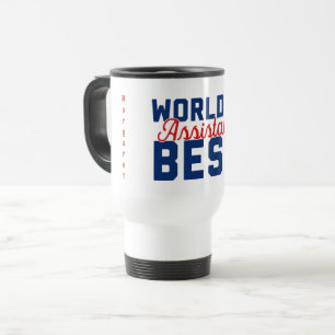 Mug De Voyage Meilleur Assistant du monde Personnalisé avec nom