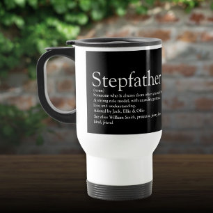 Mug De Voyage Meilleur beau-père du monde Définition Noir