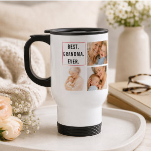 Mug De Voyage Meilleur Grand-Père Photo Collage Grands-Parents