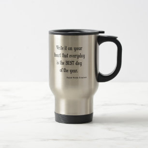 Mug De Voyage Meilleur jour vintage d'Emerson de la citation