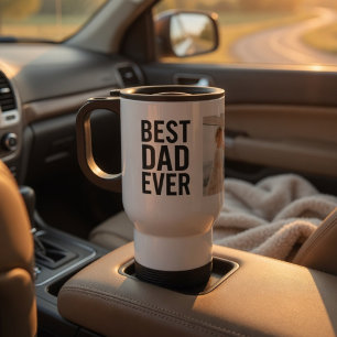 Mug De Voyage Meilleur Papa Personnalisé avec Photo