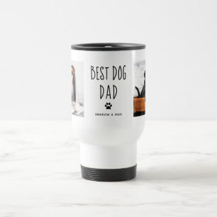 Mug De Voyage Meilleur père de chien Texte manuscrit de deux p