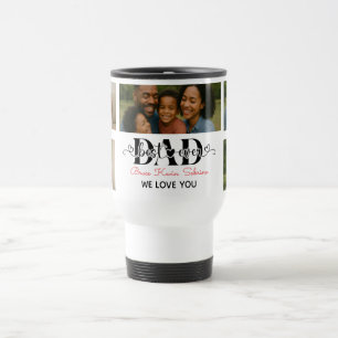 Mug De Voyage Meilleur Père Jamais Personnalisé Collage Photo