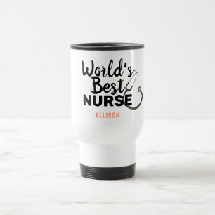 Mug De Voyage Meilleure infirmière Stethoscope rose Personnalis
