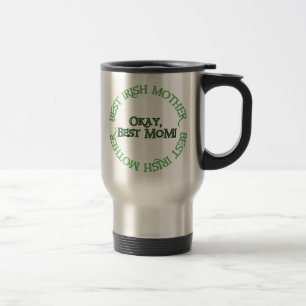 Mug De Voyage Meilleure Irlandaise Mère inoxydable main gauche t