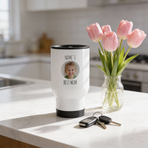 Mug De Voyage Meilleure Maman Personnalisée Photo de Visage Pe
