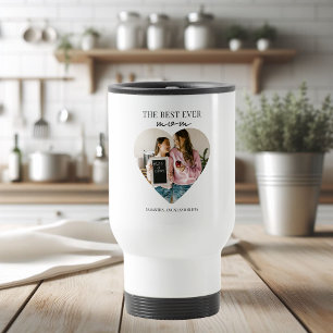 Mug De Voyage Meilleure photo du coeur de maman d'Ever