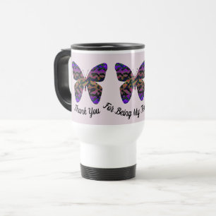 Mug De Voyage Merci Appréciation de l'enseignant Bright Papillon