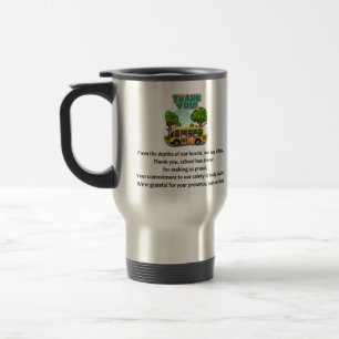 Mug De Voyage Merci, Conducteur d'Autobus Scolaire.