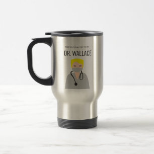 Mug De Voyage Merci d'illustration de Blonde Male