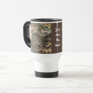 Mug De Voyage Merci écureuil de sol Photo Animal du désert