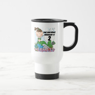 Mug De Voyage Mermaid 2e Anniversaire Tshirts et cadeaux