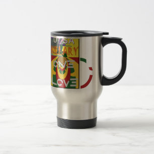 Mug De Voyage Message d'amour dans les couleurs de Rasta Imprime