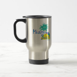 Mug De Voyage Miami Beach Palm et soleil