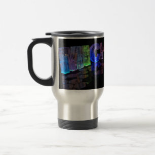 Mug De Voyage Michelle nommée dans 3D s'allume (la photographie