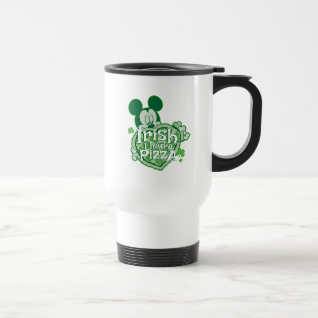 Mug De Voyage Mickey | Irlandais J'ai eu une pizza (Droite)