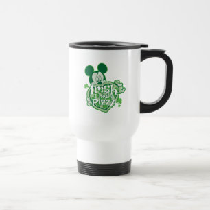 Mug De Voyage Mickey Irlandais j'ai mangé une Pizza