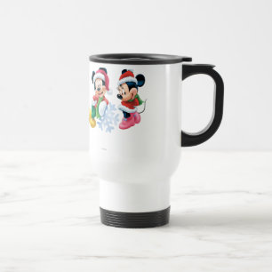 Mug De Voyage Mickey & Minnie avec flocon de neige