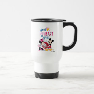 Mug De Voyage Mickey & Minnie De tout mon cœur au vôtre