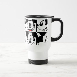 Mug De Voyage Mickey Mouse   Motif quadrillé