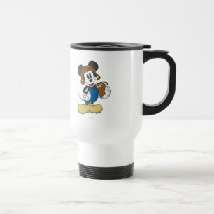 Mug De Voyage Mickey sportif   Tenant un ballon de football