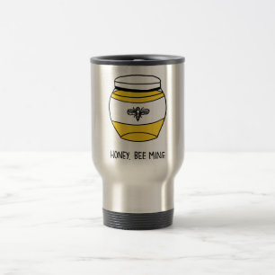 Mug De Voyage Miel, mienne d'abeille
