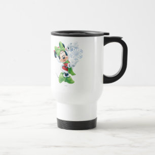 Mug De Voyage Minnie tenant un flocon de neige