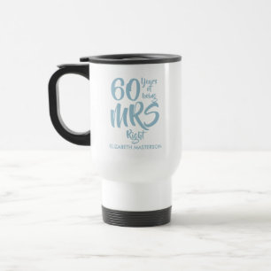 Mug De Voyage Mme Right Fun 60ème anniversaire de mariage de dia