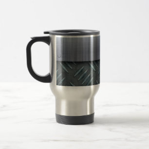 Mug De Voyage Modèle balayé de plat de diamant en métal