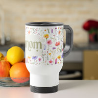 Moderne Fleur sauvage colorée Fille maman