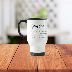 Mug De Voyage Moderne Simple Meilleure grand-mère toujours Meill