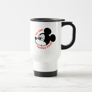 Mug De Voyage Mon visage de Mickey Mouse avant le café