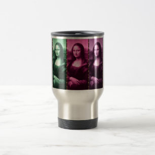 Mug De Voyage Mona Lisa Poster de animal rose rose violet
