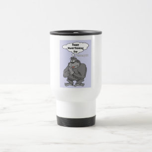 Mug De Voyage Monde heureux jour le 22 février de pensée