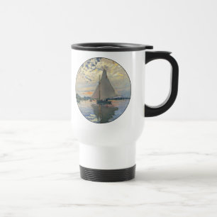 Mug De Voyage Monet Sailboat Français Impressionnisme Art classi